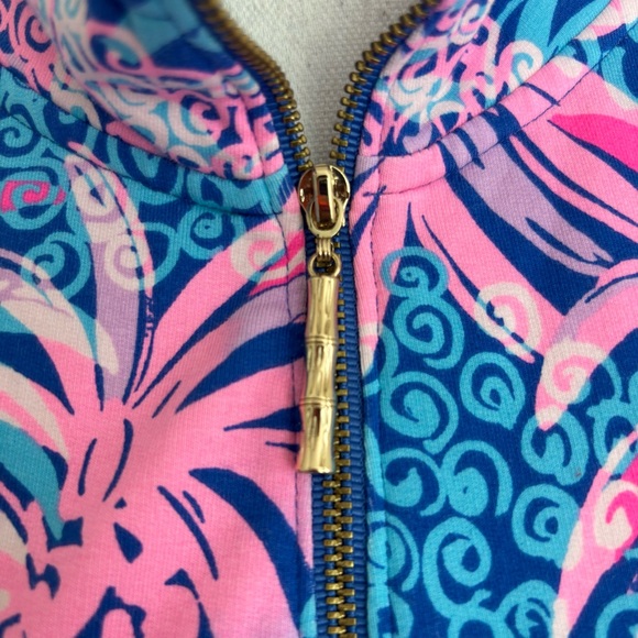 Lilly Pulitzer Skipper Dress in the Borealis Blue Tropic Down Low Print size XL - Picture 10 of 13